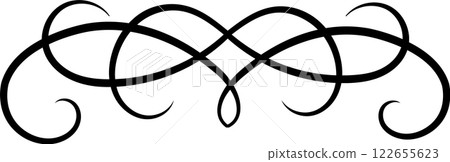 Elegant swirling lines creating a decorative border, perfect for invitations, certificates, diplomas, or any design project requiring a touch of classic sophistication Elegant swirling lines creating a decorative border, perfect for invitations, certificates, diplomas, or any design project requiring a touch of classic sophistication 122655623