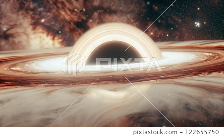 The Majestic Black Hole and Its Glowing Accretion Disk 122655750