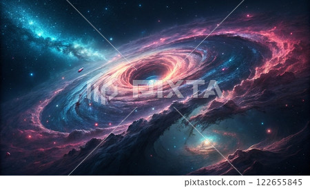 The Heart of the Universe A Stunning Black Hole Scene 122655845