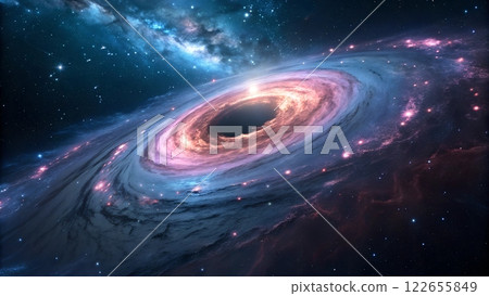 The Heart of the Universe A Stunning Black Hole Scene 122655849