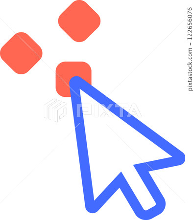 Mouse cursor clicking on a vibrant red button, with two additional red buttons floating above, illustrating the action of selecting options in a user interface design Mouse cursor clicking on a vibrant red button, with two additional red buttons floating above, illustrating the action of selecting options in a user interface design 122656076