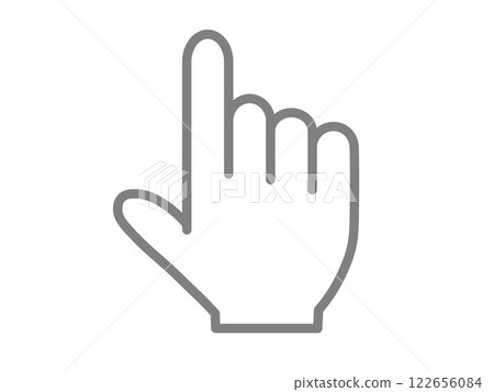 Pointing hand icon Pointing hand icon 122656084