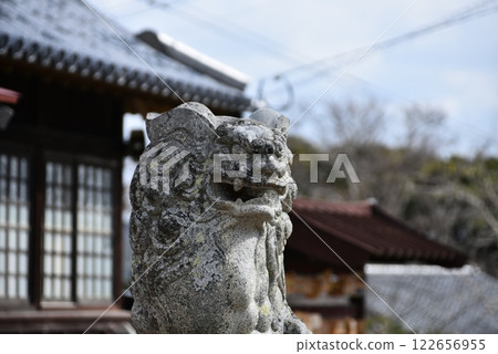 平戶城龜岡神社的守護獅 平戶城龜岡神社的守護獅 122656955