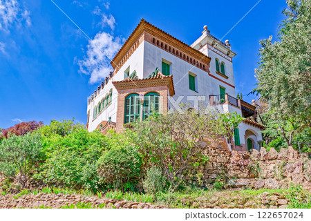 Barcelona. Gorgeous and amazing Park Guel . Barcelona. Gorgeous and amazing Park Guel . 122657024