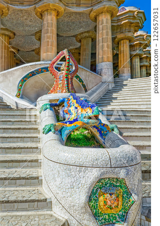 Barcelona. Gorgeous and amazing Park Guel . 122657031