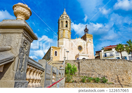 Iconic church of St. Bartholomew and St. Thecla. Sitges. 122657065