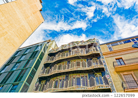 Interior and inner chambers Gaudi's creation- House Casa Batllo. Interior and inner chambers Gaudi's creation- House Casa Batllo. 122657099
