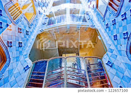 Interior and inner chambers Gaudi's creation- House Casa Batllo. 122657100