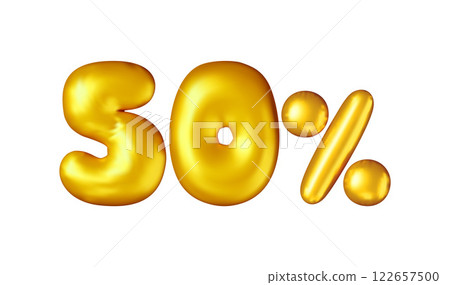 3d sale 50 off percent in gold helium balloons 122657500