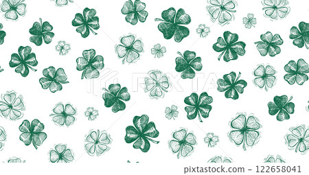 clover, pattern, vector 122658041