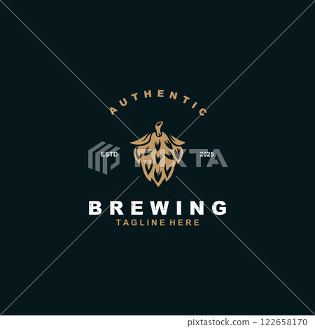 Brewery logo craft beer template design emblems beer cafe, bar, brewing company illustration Brewery logo craft beer template design emblems beer cafe, bar, brewing company illustration 122658170