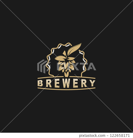 Brewery logo craft beer template design emblems beer cafe, bar, brewing company illustration Brewery logo craft beer template design emblems beer cafe, bar, brewing company illustration 122658171