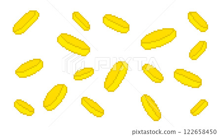 Coin pattern (pixel art) Coin pattern (pixel art) 122658450