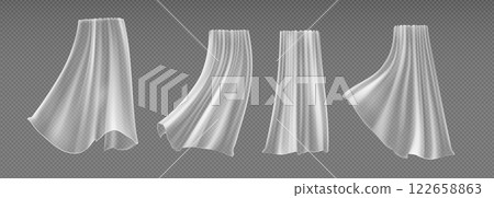 Curtain window wind simulation 122658863