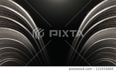 Light wing shaped line background 122658868