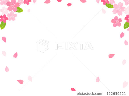 Beautiful spring background material with cherry blossoms 1 Beautiful spring background material with cherry blossoms 1 122659221