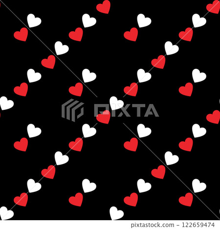 Romantic Hearts modern seamless pattern vector background for love and relationship Romantic Hearts modern seamless pattern vector background for love and relationship 122659474