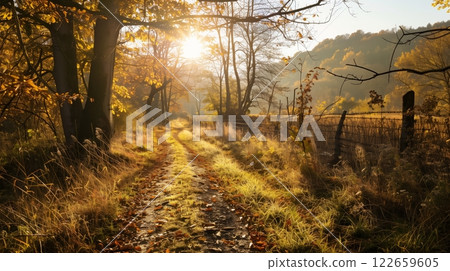 A tranquil hiking trail, once a battlefield, now symbolizes peace and nature's beauty, offering a serene retreat. A tranquil hiking trail, once a battlefield, now symbolizes peace and nature's beauty, offering a serene retreat. 122659605