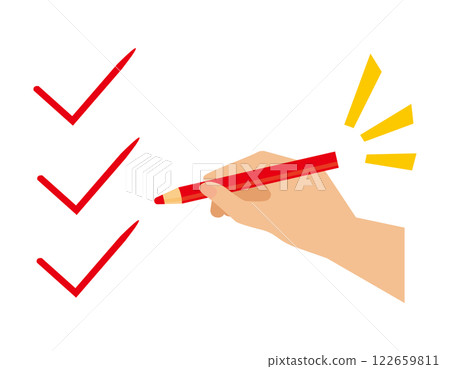 Illustration of a pencil in hand Stationery icon Illustration of a pencil in hand Stationery icon 122659811