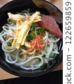 Simple Okinawa soba noodles served at a family home in Okinawa 122659859