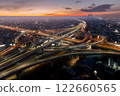 Aerial view of Kiyosu Junction and the sunrise 122660565