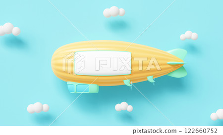 Airship Mock Up. 3D Rendering 122660752