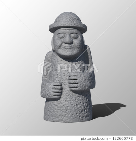 Korean traditional sculpture Jeju Island 'Dolhareubang' Korean traditional sculpture Jeju Island 'Dolhareubang' 122660778