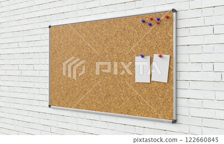 Cork Board for copy space. 3d rendering 122660845