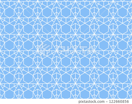 The geometric pattern with lines. Seamless vector background. White and blue texture. Graphic modern pattern. Simple lattice graphic design The geometric pattern with lines. Seamless vector background. White and blue texture. Graphic modern pattern. Simple lattice graphic design 122660856
