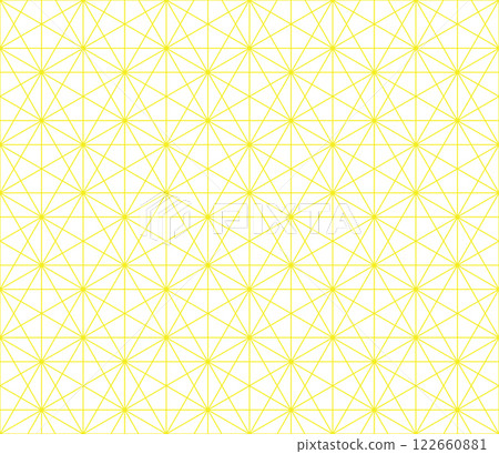 The geometric pattern with lines. Seamless vector background. White and yellow texture. Graphic modern pattern. Simple lattice graphic design 122660881