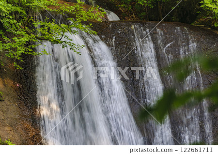 Fresh greenery at Misuzu Falls 122661711