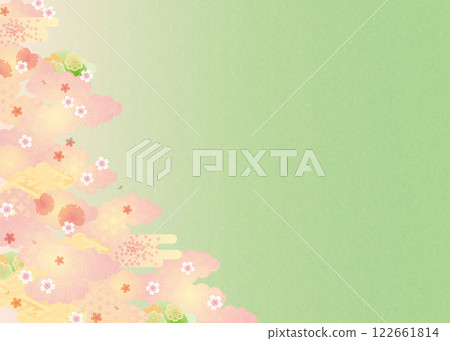 Background material - elegant sky and cherry blossoms 11 122661814