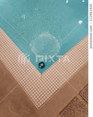 mosaic tiles next to pool. mosaic tiles next to pool. 122661926
