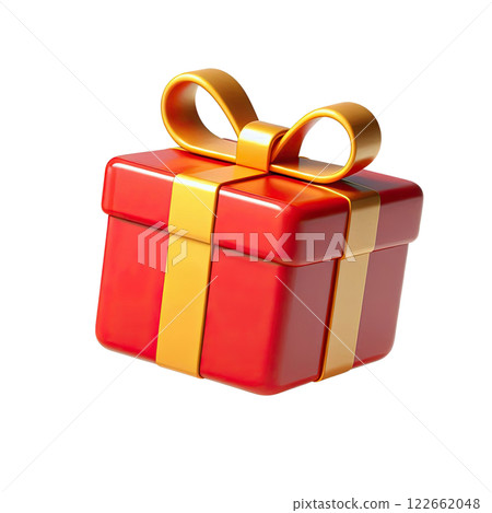 3D pink gift boxes with ribbon in pastel over white background. 122662048