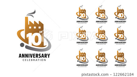 Set of anniversary factory number 122662184