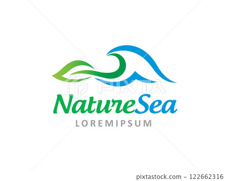 Nature Sea logo symbol or icon template 122662316