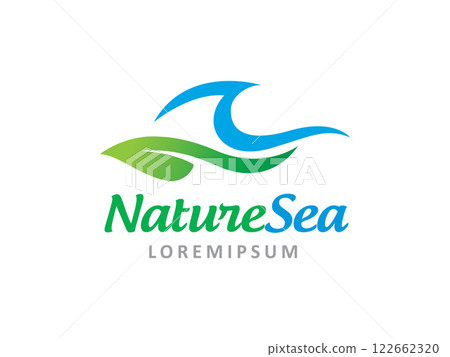 Nature Sea logo symbol or icon template Nature Sea logo symbol or icon template 122662320