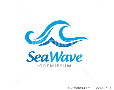 Sea Wave logo symbol or icon template Sea Wave logo symbol or icon template 122662325