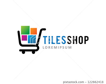 Tiles or Paper logo symbol or icon template Tiles or Paper logo symbol or icon template 122662418