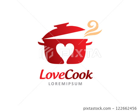 Love Cook logo symbol or icon template 122662456
