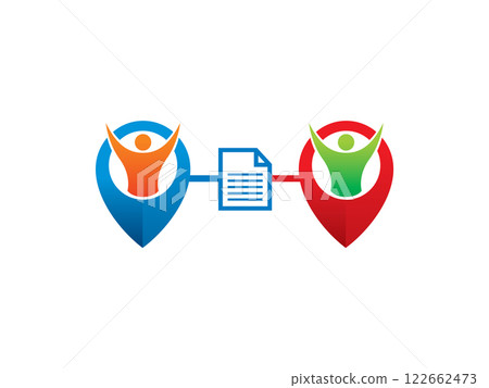 People share files logo symbol or icon template People share files logo symbol or icon template 122662473