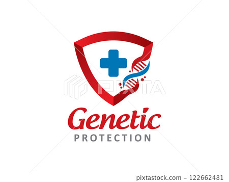 DNA protection logo symbol or icon template DNA protection logo symbol or icon template 122662481