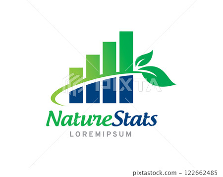 Nature Stats logo symbol or icon template 122662485