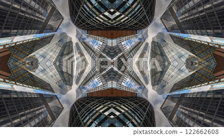 london skyline abstract mirrored pattern london skyline abstract mirrored pattern 122662608