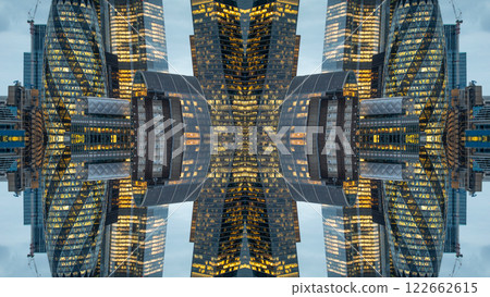 london skyline abstract mirrored pattern london skyline abstract mirrored pattern 122662615