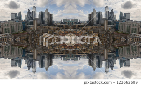 london skyline abstract mirrored pattern london skyline abstract mirrored pattern 122662699