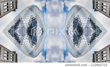 london skyline abstract mirrored pattern london skyline abstract mirrored pattern 122662725