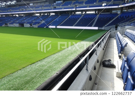 Peace Stadium: A soccer stadium with beautiful grass Peace Stadium: A soccer stadium with beautiful grass 122662737