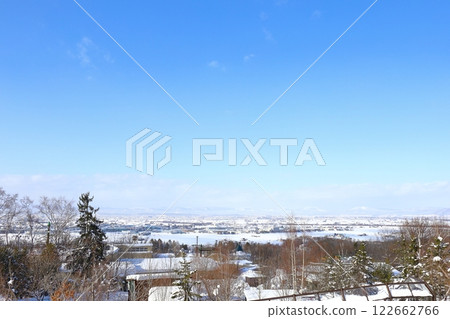 <Hokkaido> Winter scenery of Asahikawa city as seen from Asahiyama Zoo <Hokkaido> Winter scenery of Asahikawa city as seen from Asahiyama Zoo 122662766