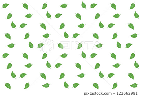 A pattern of falling green leaves 122662981